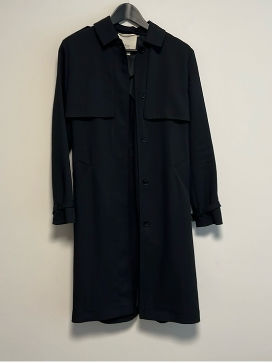 Wilfred Jackets & Blazers - Aritzia Wilfred black Louvinel crepette trench coat size xsmall xs preloved